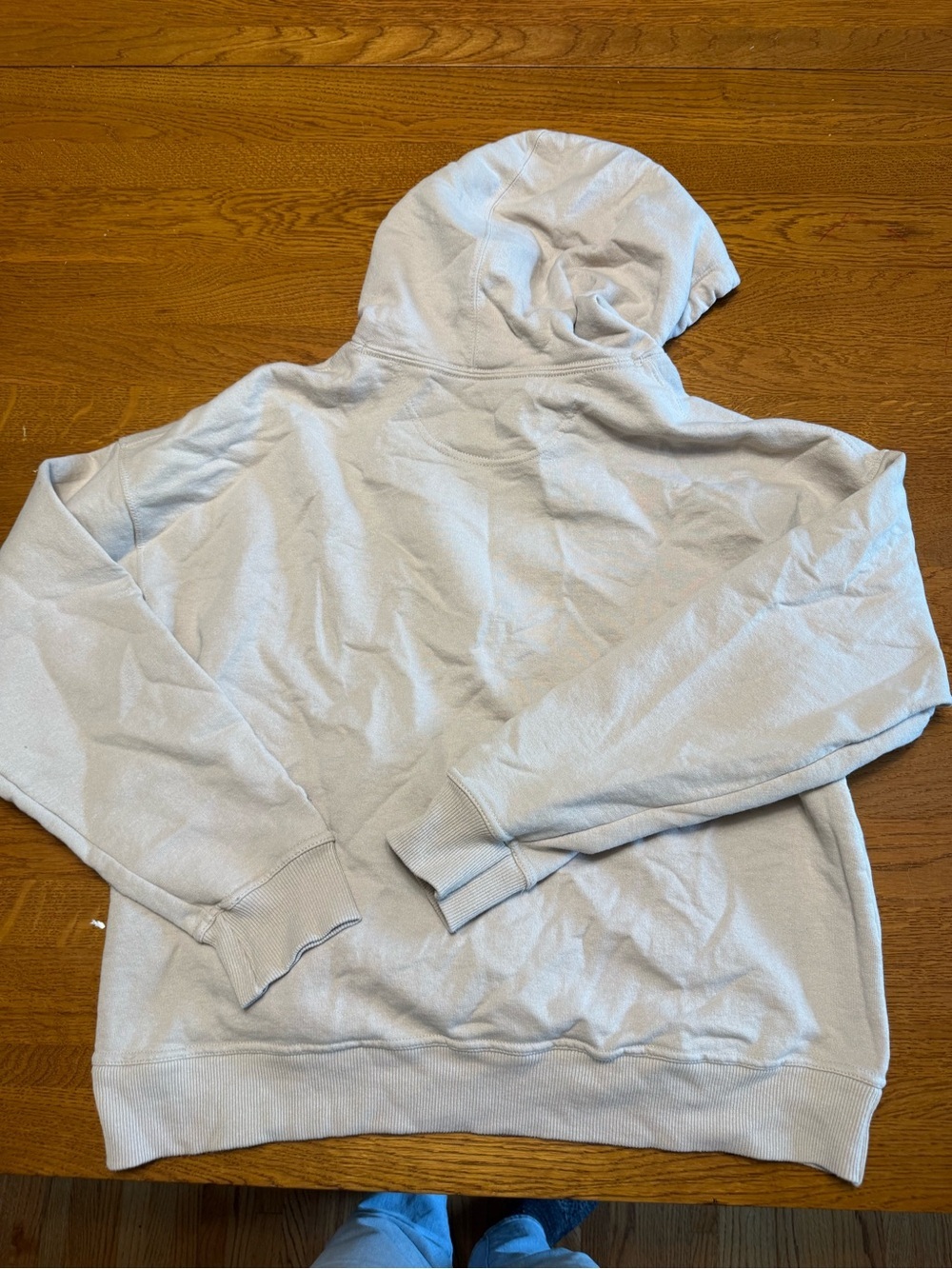 Champion Women’s Light Beige Embroidered Logo Hoodie - Picture 3 of 3